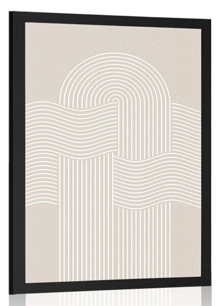 Poster curcubeu de nisip modern Mid-Century