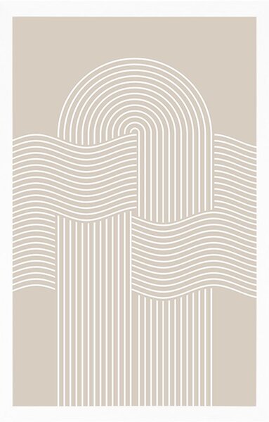 Poster curcubeu de nisip modern Mid-Century