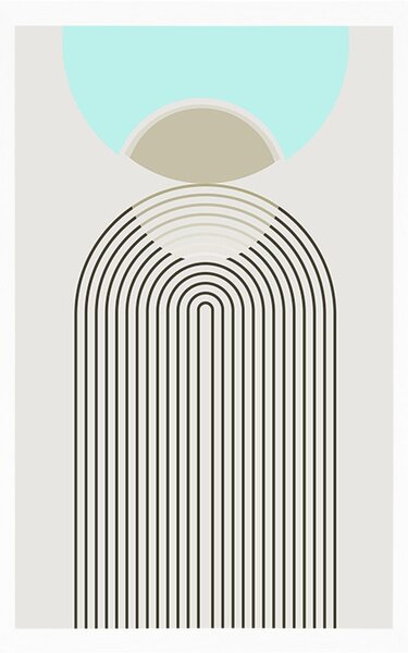Poster curcubeul viitorului Mid-Century