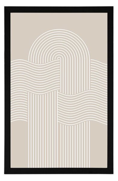 Poster curcubeu de nisip modern Mid-Century