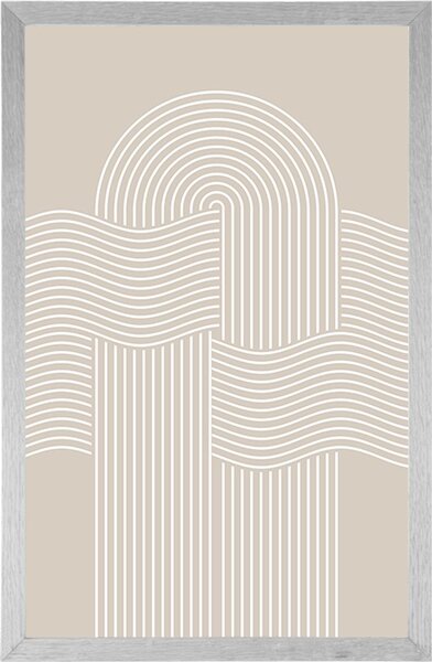 Poster curcubeu de nisip modern Mid-Century