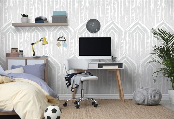 Tapet model modern gri