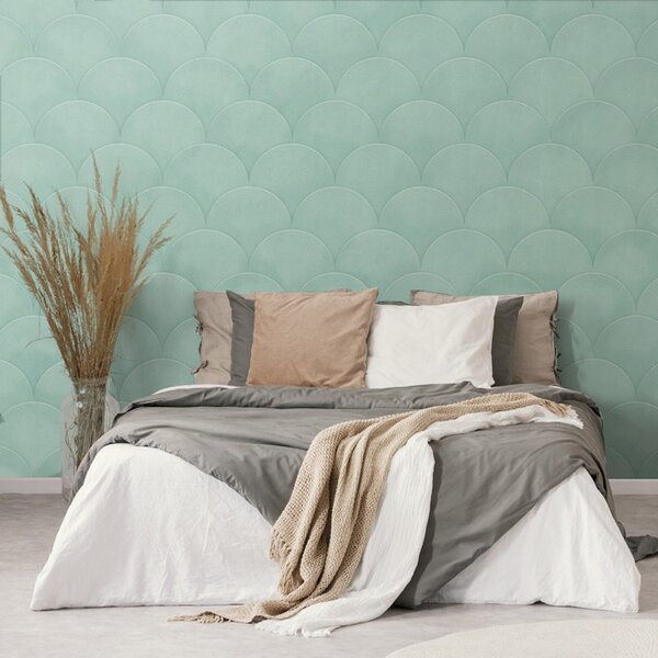 Tapet arc verde modern
