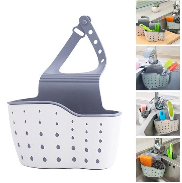 Suport/organizator pentru accesorii chiuveta, baie, bucatarie