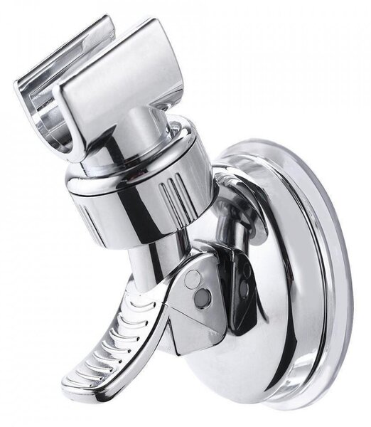 Suport cu ventuza pentru para de dus, reglabil 360 grade, crom elegant, sustinere pana la 5kg