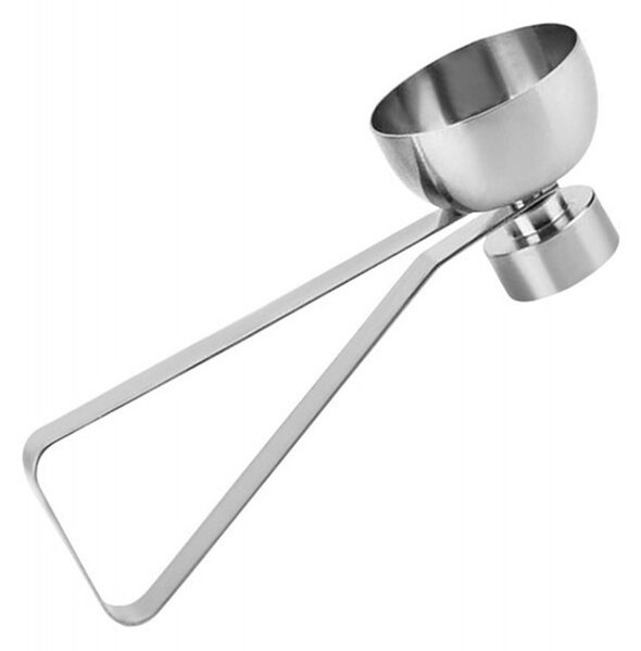 Dispozitiv decojire oua, design ergonomic, otel, 10 x 3,3 cm, argintiu