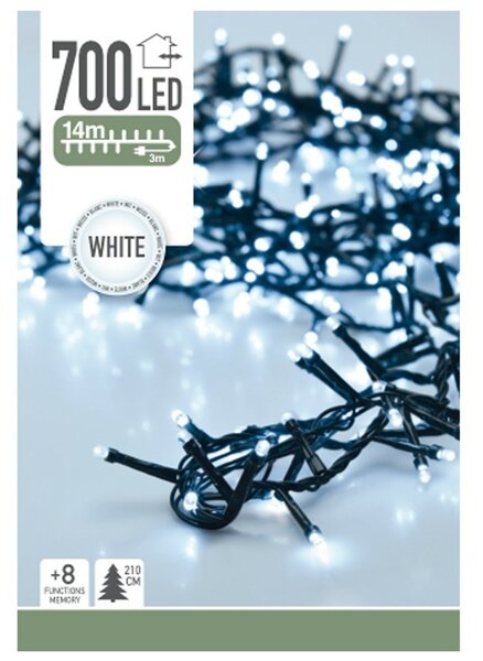 Instalaţie pom de Crăciun Twinkle, alb , 700 LED