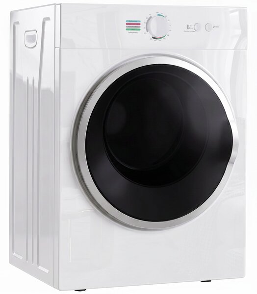 HOMCOM Mini Uscător de Rufe Portabil 4,8 kg, 1020W, Încălzire PTC, Timer, Alb | Aosom Romania