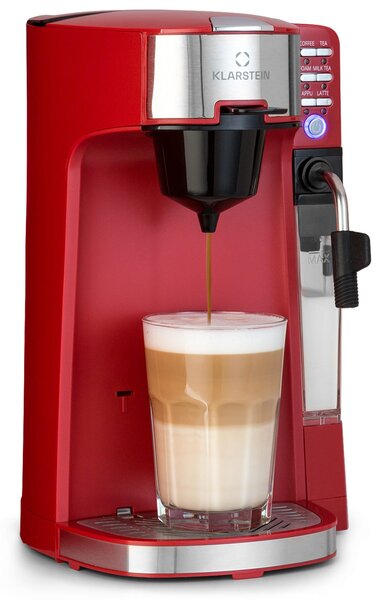 Klarstein Baristomat, 2-în-1 complet automat, spumant de lapte de cafea și ceai, 6 programe