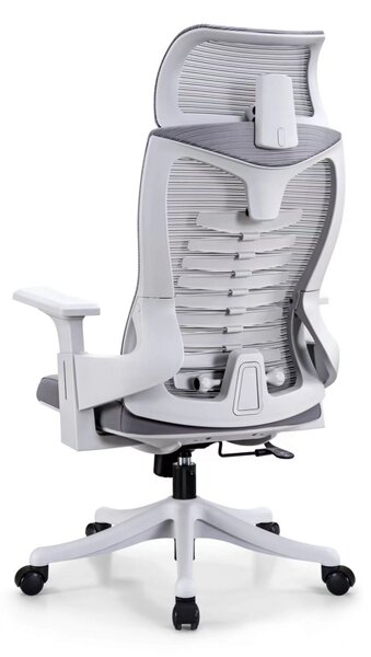Scaun ergonomic Hale-H, spatar Mesh, sezut textil, Gri