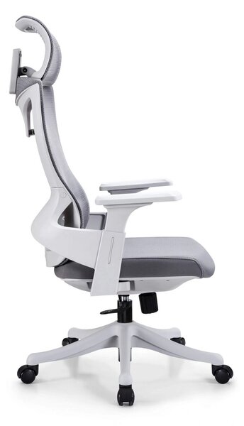 Scaun ergonomic Hale-H, spatar Mesh, sezut textil, Gri