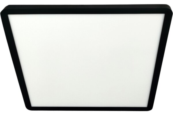 Plafonieră LED, 32 W, 230 V, 3000/4000/6500 K, 40 x 40 cm, negru