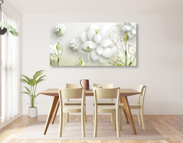 Tablou flori abstracte