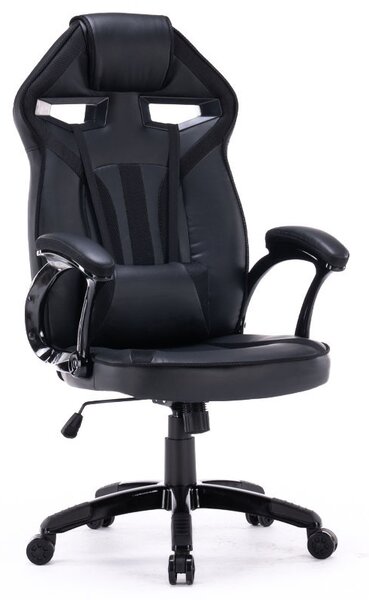 Scaun pentru gamer și birou, Drift, negru