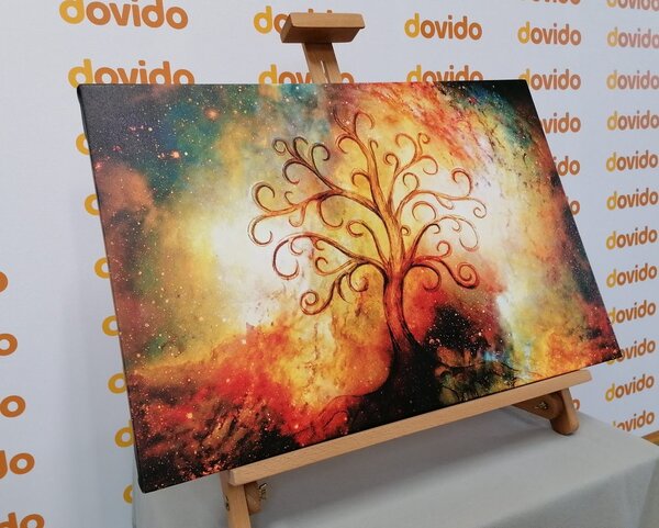 Tablou copac al vieții cu abstracție a galaxiei