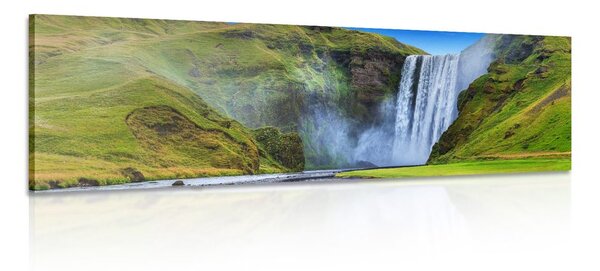 Tablou cascadă iconică în Islanda
