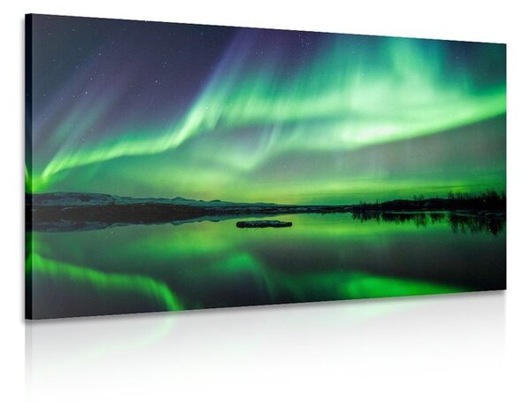 Tablou aurora polară verde