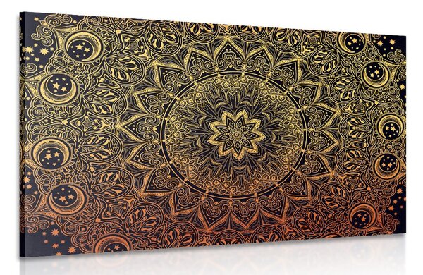 Tablou Mandala de aur orientală