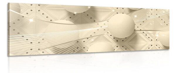 Tablou lux alb în design sepia