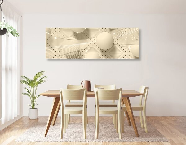 Tablou lux alb în design sepia