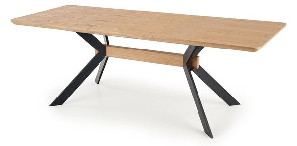 Masă Houston 1351, Negru, Stejar, 76x90x160cm, 53.5 kg