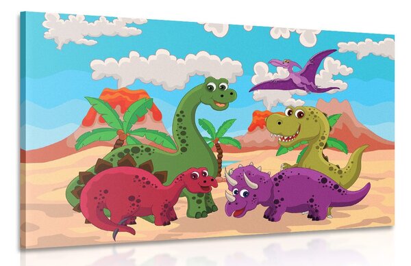 Tablou lumea dinozaurilor