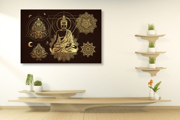 Tablou Buddha de aur