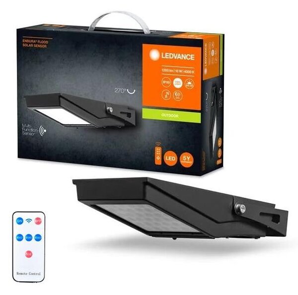 Proiector LED solar de exterior cu senzor FLOOD LED/10W/3,6V IP65 Ledvance
