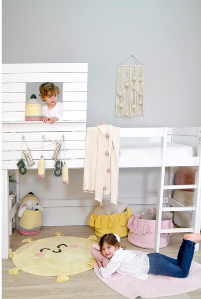 Covor pentru copii galben lavabil/țesut manual din bumbac ø100 cm You're My Sunshine – Lorena Canals