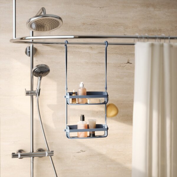 Raft pentru baie albastru suspendat din plastic Flex – Umbra