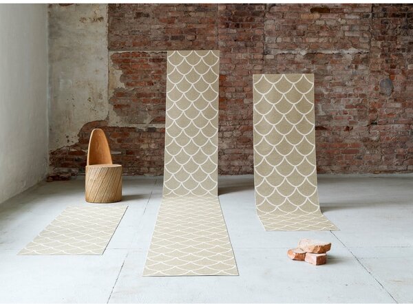 Covor tip traversă pentru interior și exterior bej 70x300 cm Kotte Sand – Pappelina