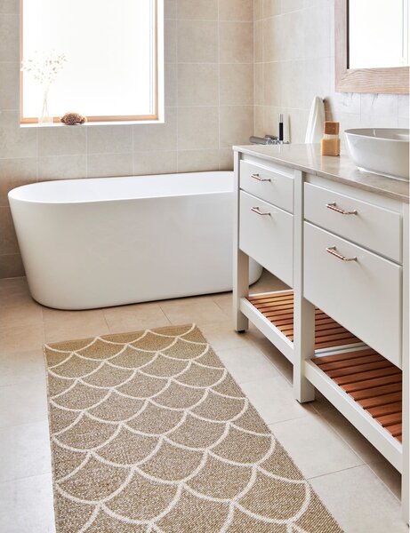 Covor tip traversă pentru interior și exterior bej 70x300 cm Kotte Sand – Pappelina