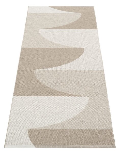 Covor tip traversă pentru interior și exterior bej 70x180 cm Hill Dark Linen – Pappelina