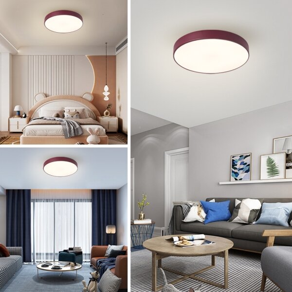Brilagi - Plafonieră LED POOL LED/60W/230V 3000/4000/6000K 50 cm burgundiu