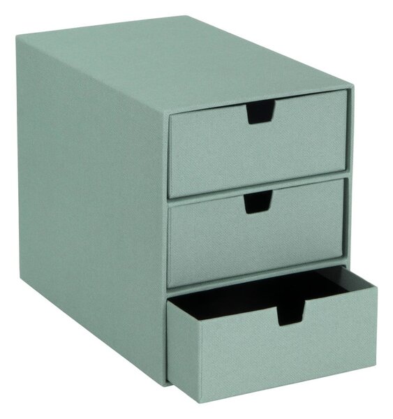 Organizator verde pentru sertar din carton Ingrid Canvas Paper Laminate – Bigso