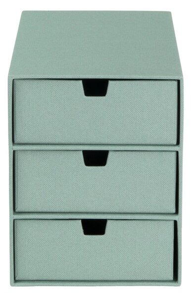 Organizator verde pentru sertar din carton Ingrid Canvas Paper Laminate – Bigso