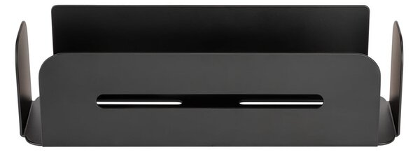Raft pentru baie negru mat autoadeziv din metal Bivio – Wenko