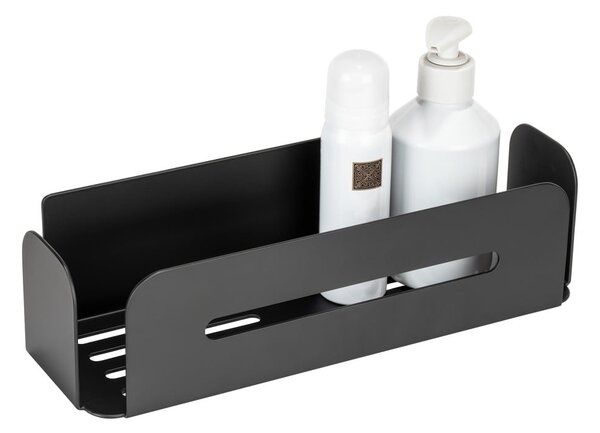 Raft pentru baie negru mat autoadeziv din metal Bivio – Wenko