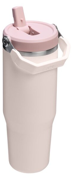 Termos roz deschis din oțel inoxidabil 890 ml IceFlow™ Flip Straw 2.0 Tumbler Rose Quartz – Stanley