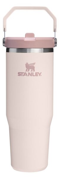Termos roz deschis din oțel inoxidabil 890 ml IceFlow™ Flip Straw 2.0 Tumbler Rose Quartz – Stanley