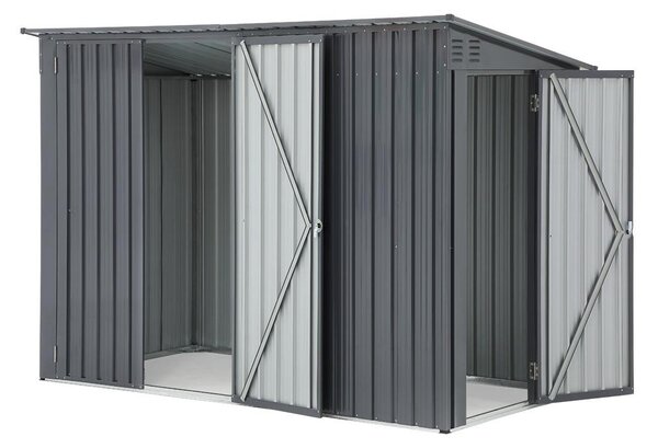 Căsuță de grădină pentru unelte Avenberg, 2,43 × 1,12 m, antracit