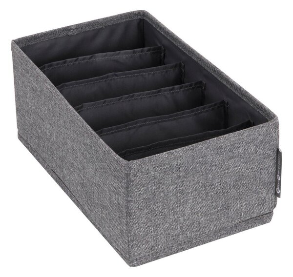 Organizator de sertare cu compartimente Bigso Box of Sweden Drawer, 16,5 x 11 cm, gri