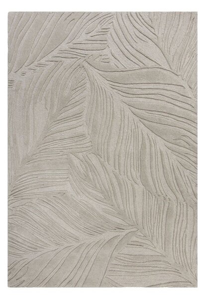 Covor din lână Flair Rugs Lino Leaf, 120 x 170 cm, gri