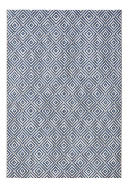 Covor de exterior NORTHRUGS Karo, 140 x 200 cm, albastru