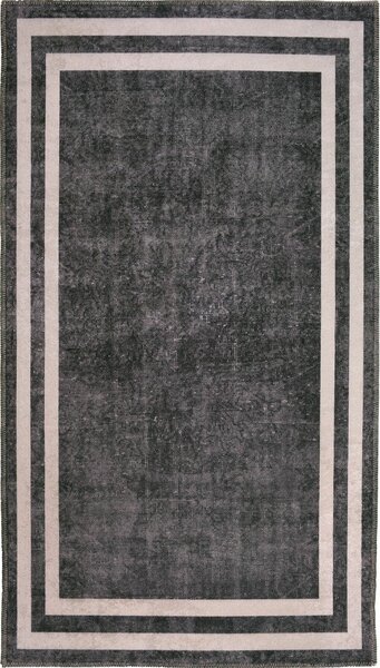 Covor gri/crem lavabil 80x50 cm - Vitaus