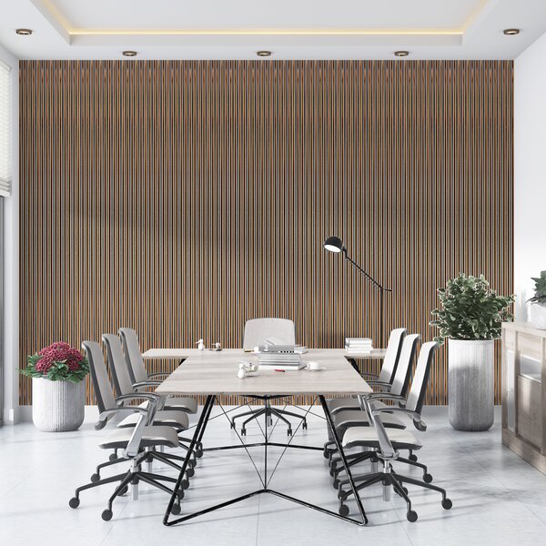 Panou decorativ pentru perete Maron 12,2 х 1,2 х 266 cm