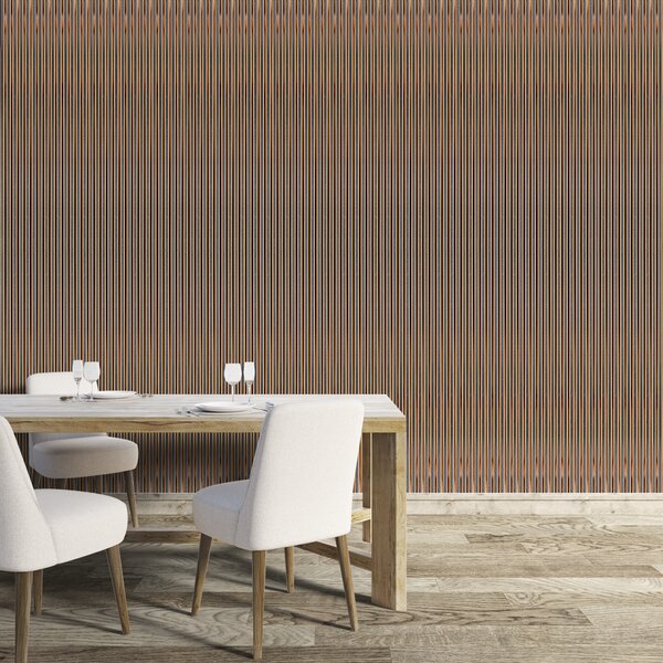 Panou decorativ pentru perete Maron 12,2 х 1,2 х 266 cm