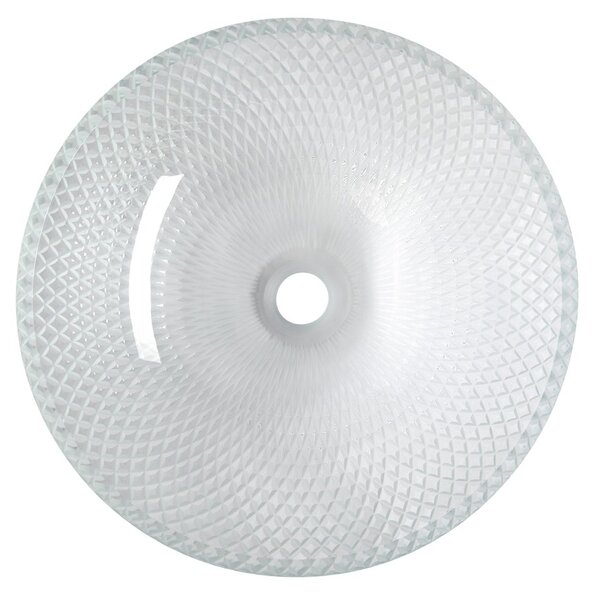 Sapho Sapho, chiuvetă gravată pe sticlă PUKETA, diametru 42 cm, transparent, TY165
