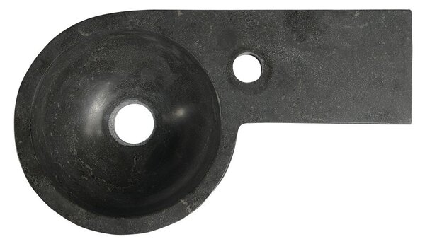 Sapho Sapho, chiuveta din piatra BLOK 40x10x23 cm, antracit negru, 2401-32