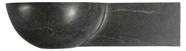 Sapho Sapho, chiuveta din piatra BLOK 40x10x23 cm, antracit negru, 2401-32